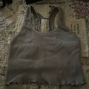 Cropped up with a built-in bra